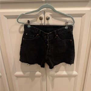 Black Denim Women's Shorts